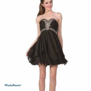 Cinderella Formal Strapless Beaded Dress Size 4